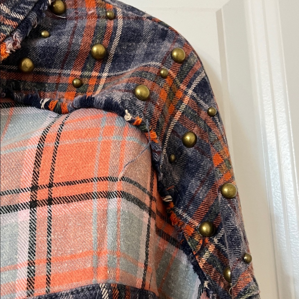 Oli & Hali Plaid Button Down Shirt - Red and Blue - Picture 9 of 12